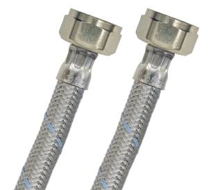 [5344ZN] Manguera para lavabo y fregadero de acero basico 1/2" x 1/2" 100cm LLA100 Coflex