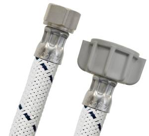 Manguera Para Lavabo Y Fregadero Vinil Blanco 010 3/8" X 1/2" 050Cm Vlbd20 Coflex