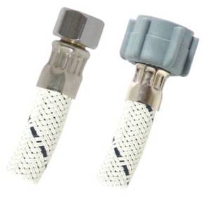 Manguera para lavabo y fregadero vinil blanco 3/8 X 1/2 040cm VLBD16 Coflex