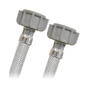 [VL-K40] Manguera Para Lavabo Y Fregadero Vinil Gris 013 1/2" X 1/2" 040Cm Vlk40 Coflex