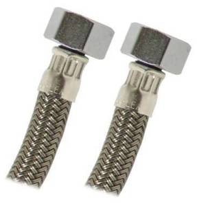 Manguera Para Lavabo Y Fregadero Vinil Gris 013 1/2" X 1/2" 055Cm Vla55 Coflex