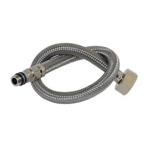 [25MX] Manguera para monomando acero inoxidable 013 1/2" x 3/8" 055cm 25M x Rugo