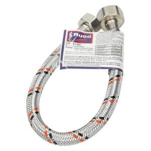 Manguera para sanitario de aluminio 1/2" x 7/8" 060cm 67ME Rugo