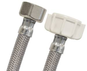 [VS-E35] Manguera para sanitario vinil gris 1/2" x 7/8" 035cm VSE35 Coflex