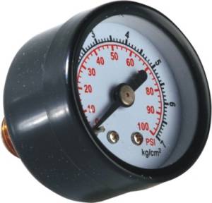 Manometro para hidro y compresor 0-100psi y40 pumps