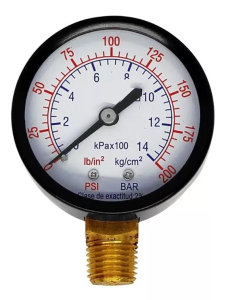 [REF-36] Manometro para hidro y compresor 0-200psi ref-36 Igoto