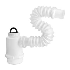 Media Trampa Para Lavabo Y Fregadero Flexible Con Registro 2307 Fleximatic