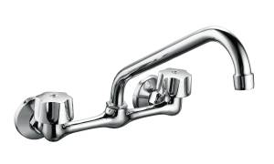 Mezcladora de pared para fregadero laton tipo standard maneral standard cromado MFV010 Vianti