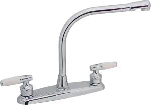 Mezcladora fregadero de bronce tipo cobra maneral palanca 1/4 de vuelta cromada 11011 Fontanery