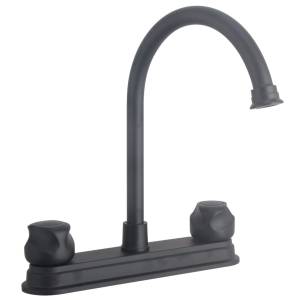 Mezcladora fregadero laton tipo bar maneral standard negra Vianti