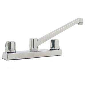 Mezcladora fregadero plastica tipo standard maneral standard 1/4 de vuelta cromada 6P Rugo
