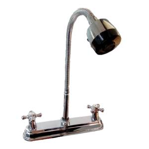 Mezcladora fregadero zinc tipo flexible maneral cruz cromada MFVZ007 Vianti