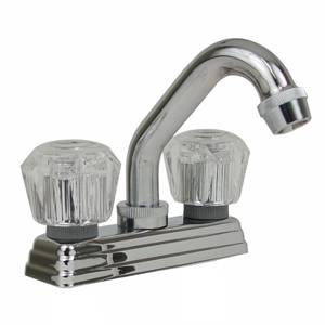 [24-CL] Mezcladora lavabo de bronce tipo standard maneral acril cromada 24CL Rugo