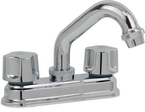 Mezcladora Lavabo De Bronce Tipo Standard Maneral Standard Cromada 24Ct Rugo