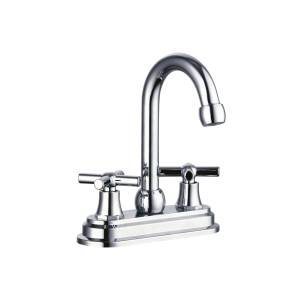 Mezcladora lavabo plastica tipo bar maneral cruz 1/4 de vuelta cromada MLVP008 Vianti