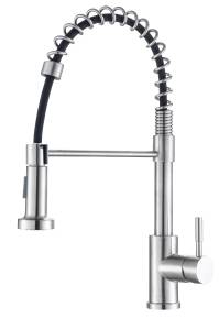 Mezcladora Monomando Para Fregadero Laton Tipo Flex Maneral Palanca Cromada Mfmz003 Vianti