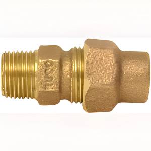 [16416ZN] Nudo insercion de bronce para tubo cobre 022.2mm 7/8" 81A Rugo