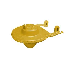 [215562ZN] Pera sapo 2" plastica amarilla con cadena economica Fleximatic