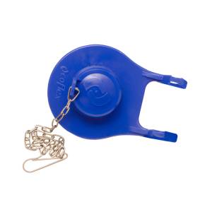 Pera sapo 3" plastica azul con cadena de acero inoxidable PB6036 Coflex