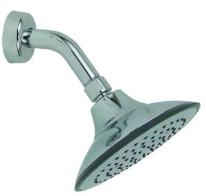 Regadera con brazo redonda 06" plastica cromada antisarro florida 44WG Ru