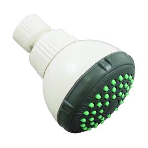 Regadera Sin Brazo Redonda 02" Plastica Blanco Antisarro Caribe 44Cb Ru