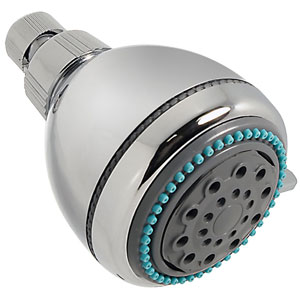 [199422ZN] Regadera sin brazo redonda 03" plastica cromada antisarro Barcelona 44BC