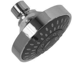 Regadera sin brazo redonda 04" plastica cromada antisarro Asia 44AC Ru
