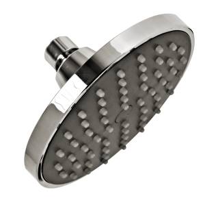[44AM] Regadera Sin Brazo Redonda 06" Plastica Cromada Antisarro Amsterdam 44Am