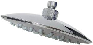 Regadera Sin Brazo Redonda 08" Plastica Cromada Antisarro Paris 44Ga Rug