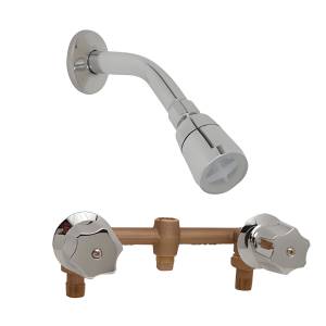 [36-PM] Regadera Y Mezcladora Empotrar Con Maneral Standard Cromado 1/4 De Vuelta 36Pm Rugo