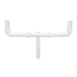 [213067ZN] Salida central para fregadero trampa y extension flexible tipo ceja PVC 2317 Fleximatic