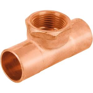 Tee cobre rosca interior centro 013mm 1/2" g