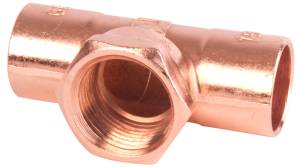 Tee cobre rosca interior centro 013mm 1/2" standard