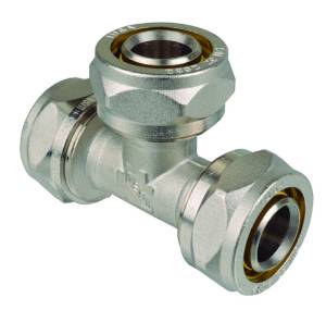 [202076ZN] Tee gas laton 3/8" Iusa
