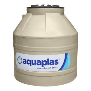 [30478] Tinaco tricapa beige 0600lts con accesorios sin filtro Aquaplas