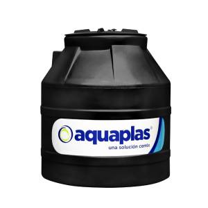[30470] Tinaco tricapa NEGRO 0450lts con accesorios sin filtro Aquaplas