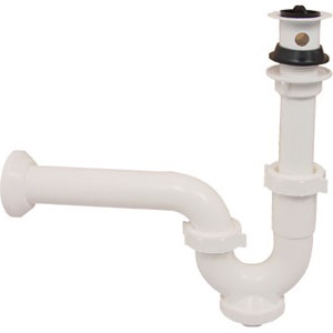 [29-R] Trampa para lavabo rigida con registro polipropileno 29r Rugo