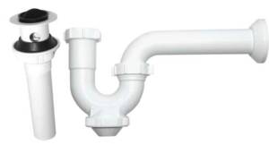 Trampa para lavabo rigida PVC blanca pb9001 Coflex