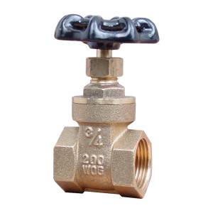 [12107ZN] Valvula compuerta roscable 019mm 3/4" laton 200lbs 75AH Rugo