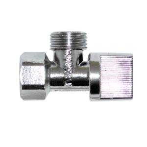 [25E / 49110] Valvula Control Angular 1/2" X 1/2" Laton 1/4 De Vuelta 25E Rugo