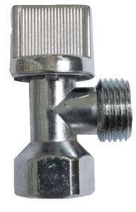 [211836ZN] Valvula control angular 1/2" x 1/2" zinc 1/4 de vuelta LLAV Vianti