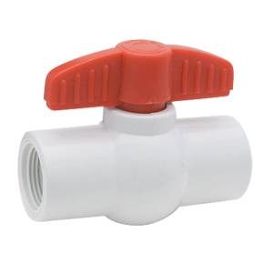 Valvula esfera roscable 013mm 1/2" PVC 150lbs 4570 Dica