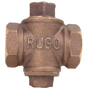 Valvula macho roscable 019mm 3/4" de bronce 142lbs mango cuadro 83 Rugo