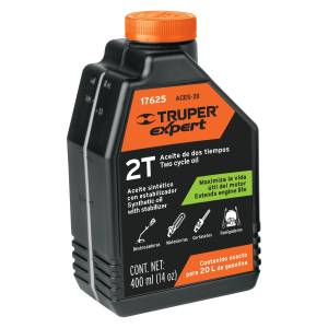 [17625] Aceite para motor 2 tiempos sintetico 400ml Expert Truper