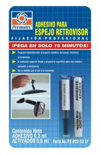 Adhesivo para espejo retrovisor 3ml y 6ml PERMATEX