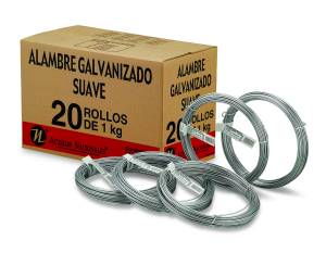 [38871-38872 / 44465] Alambre galvanizado calibre 12.5 1.0 kg Ac Nacionales