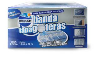 Banda Tapa Goteras 10Cm X 10Mt Impac