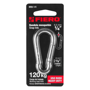 [15216ZN] Bandola Mosqueton Acero 1/4" Bma-1/4" Fiero