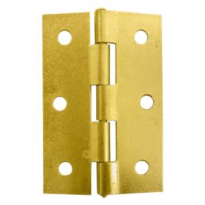 [B10L350_1 / 43197] Bisagra alargada ligera perno remachado con tornillo 3-1/2" laton Fanal