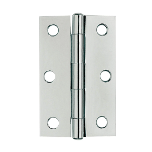 Bisagra alargada ligera perno remachado sin tornillos 3" pulida Fanal